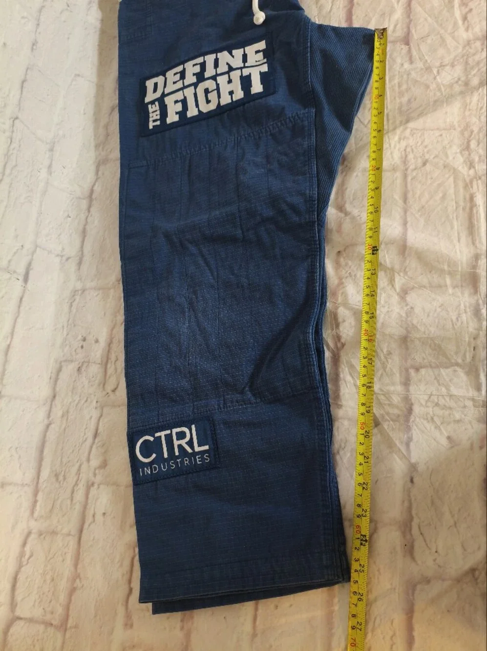 CTRL Industries Gi Pants Adult A2 Navy Jiu Jitsu MMA with‎ patches
